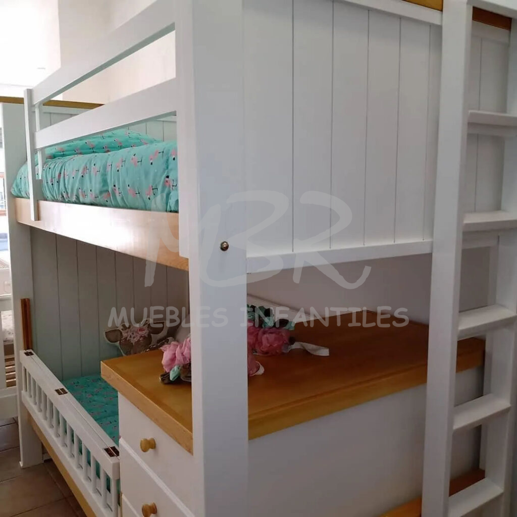 CUCHETA FIJA + CUNA FUNCIONAL LACA/LUSTRE - Imagen 2