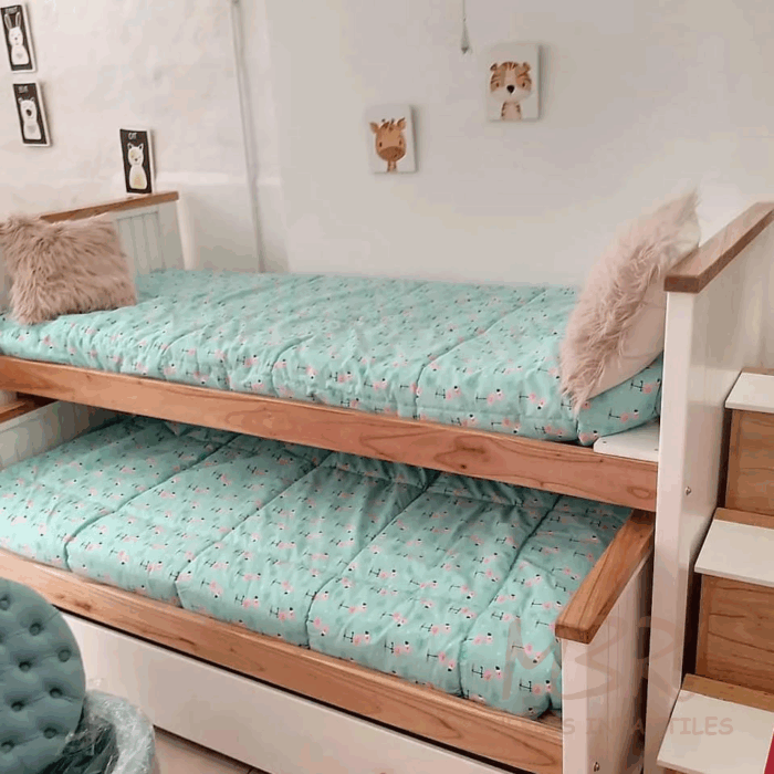 CAMA NIDO LACA BLANCO + LUSTRE PARAISO - Imagen 3