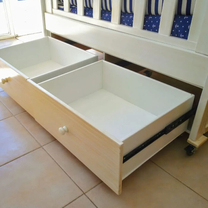 MODULO DE 2 CAJONES CON GUÍAS TELESCOPICAS