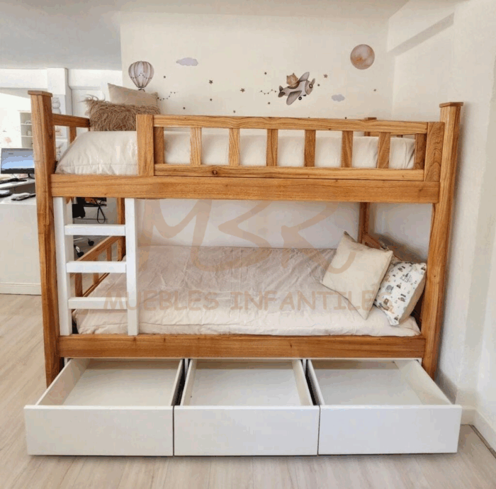 CAMA CUCHETA ESTABLO LUSTRE PARAISO - Imagen 2