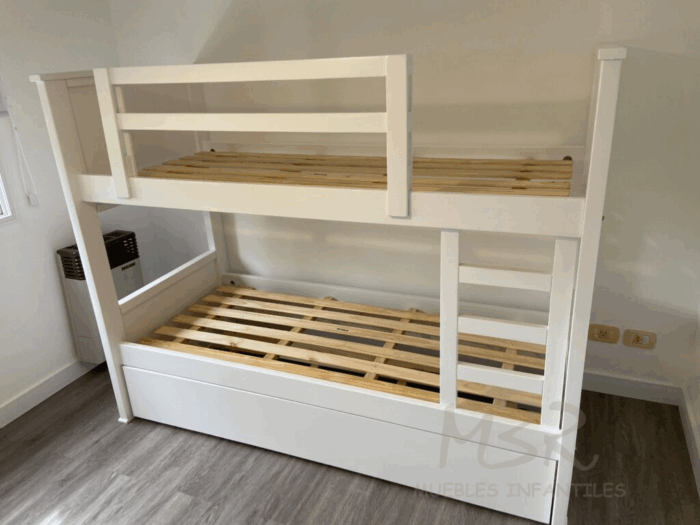 CAMA CUCHETA NORDICA LAQUEADA