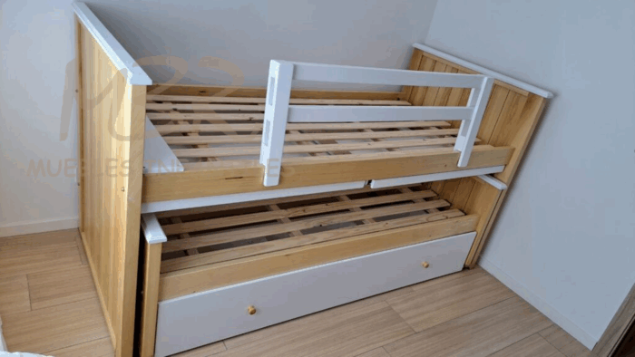 CAMA NIDO CON ESCRITORIOS (LUSTRE GUATAMBU) - Imagen 3
